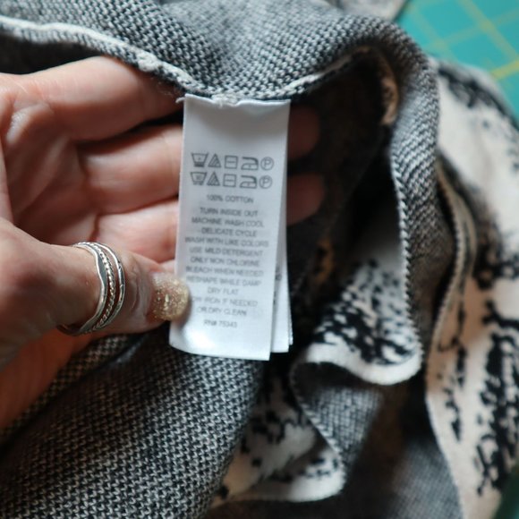 For Thee Duster Cardigan Womens M Black Boho Eclectic Urban Mob Wife Lagenlook - Picture 4 of 8